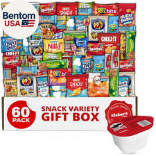 Snack Box Care Package Gift Box - Large Variety Snack, Candy Treats for Colleg