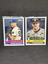 Lot of 4 2025 Topps Heritage Chrome Cards