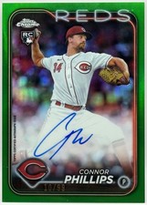 2024 Topps Chrome - Rookie Autographs Connor Phillips #RA-CP Green Refractor /99