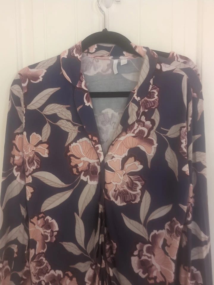 Nordstrom Women's Size S Floral Print 2 Piece Pajama Set Modal Spandex Soft  - Image 4 of 4