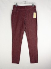 NWT Michael Kors Pants Womens M Rose Print Ankle Pull On Casual