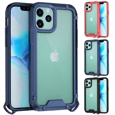 For iPhone 12/12 Mini/12 Pro/12 Pro Max Phone Case Hybrid Armor Clear Hard Cover