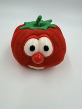 Vintage Veggie Tales Bob The Tomato 1998 Plush Stuffie Lyric Toy Stuffed Animal