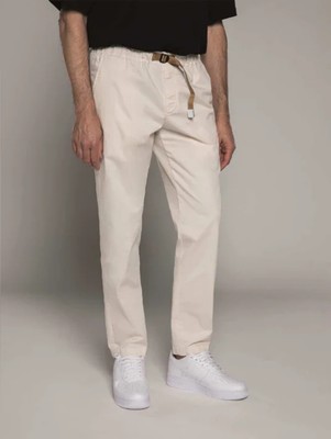 White Sand Mann Hose mit geradem Bein Weiß 17620