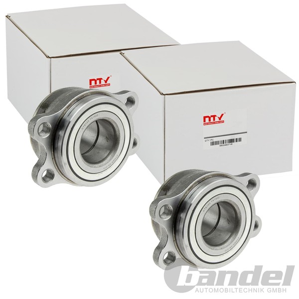 2X Nty RADLAGER-SATZ Hinten Passend FÜR Links+Rechts-image