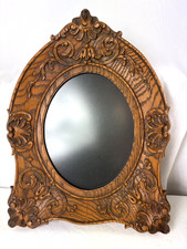 Victorian Style Ornate Carved Resin Wood Look Picture Frame Oval 16x12 Photo