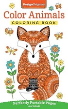 Image of Jess Volinski - Color Animals Coloring Book Perfectly Portable Pages - H245z