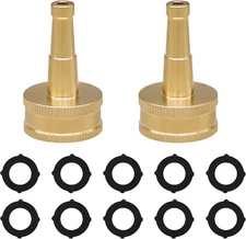 Pressure Jet Nozzle for Garden Hose GHT3/4 Brass Water Hose Jet Spray Nozzle, Po