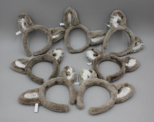 Great Wolf Lodge Ears Lot of 7 Headbands Gray Hat Party Group Kids Adults Nice