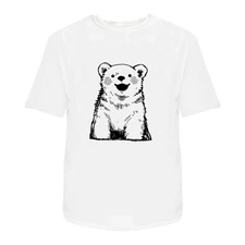 'Happy Polar Bear Cub  ' Unisex T-Shirt -  100% Cotton (S-XXL) (TA058700)