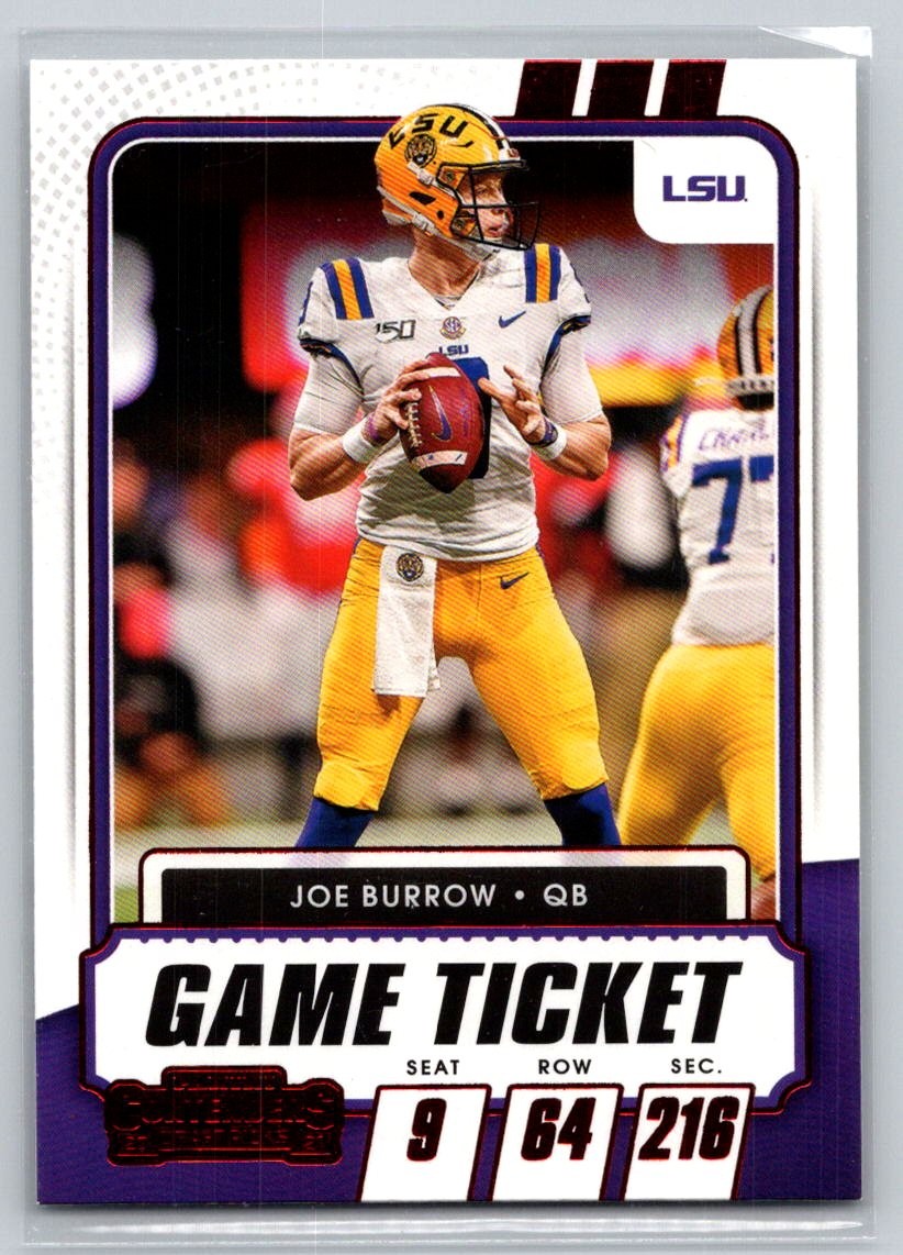 2021 Panini Contenders Draft Picks #18 Joe Burrow Red