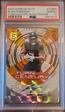2023 DONRUSS ELITE TURN OF THE CENTURY BIJAN ROBINSON #TC-BRO AUTO 22/99 PSA 10