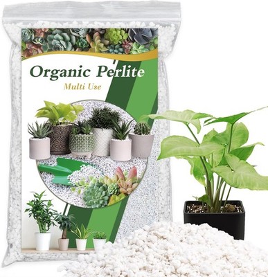 Organic Perlite for Plants, Enhances Soil Drainage and Aeration, Perfect Perlite