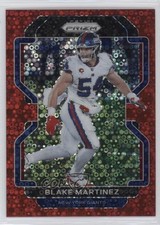 2021 Panini Prizm No Huddle Red Prizm 4/50 Blake Martinez #234 4pn