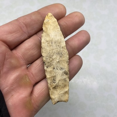MLC s6402 Thin Paleo Agate Basin Lanceolate Arrowhead LaSalle Co Illinois