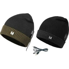 Electric Heated Beanie Hat Unisex USB Plug Winter Heating Hat for Men Women