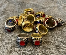 LOT OF 15 USSSA GLOBAL SPORTS BASEBALL / SOFTBALL CHAMPIONSHIP RINGS