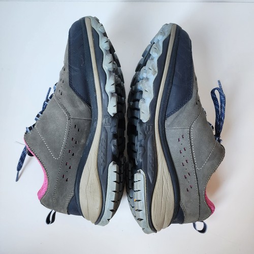 Scarpe Hoka One One da donna taglia 9,5 Tor Summit grigie sneakers da corsa evento Vibram - Foto 7 di 10