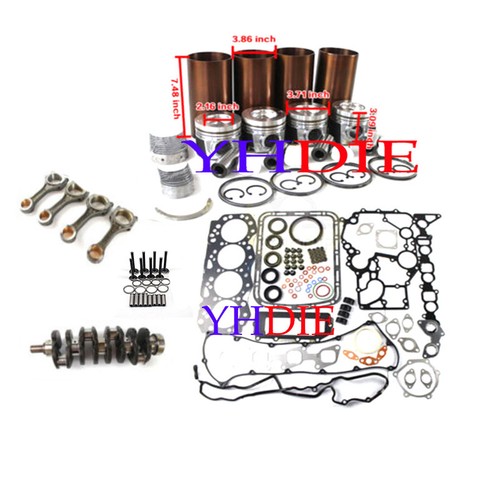 4JJ1 Engine Rebuild Kit &Crankshaft &Con Rod For Isuzu Engine NPR NQR NHR Truck4 - Picture 4 of 4