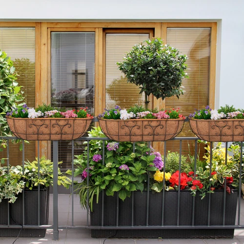 Blumenkasten balkon Hängeblumenkasten Balkonpflanzkasten Balkonblumenkasten - Bild 2 von 8
