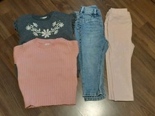 H&M Mädchen Kleidung  Paket Herbst/ Winter Gr.86-4 x Teile / Hosen / Pullover 