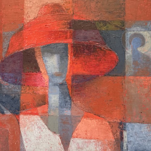 JON CORNIN PAINTING CUBISM ABSTRACT MODERNIST MID CENTURY FAMOUS LISTED 1960'S - Picture 17 of 19