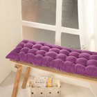 Custom Size Purple Velvet Bench Cushion Tufted SeatPad Plush Window Seat Cushion