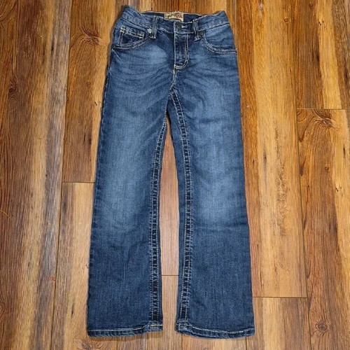 Boys Wrangler 20X Adjustable Waist Jeans - Sz. 10 Slim