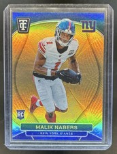 2024 Panini Totally Certified Malik Nabers Rookies RC Mirror Gold #/10 Giants