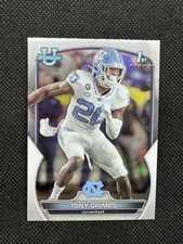 2022 Bowman University Chrome Tony Grimes North Carolina Tar Heels #75