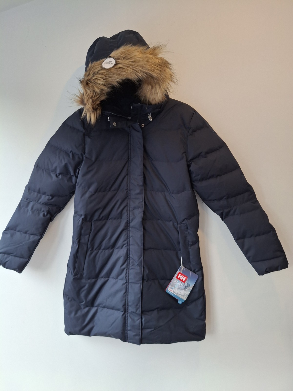 • Parka para mujer Helly Hansen Aden Down azul marino talla S pequeña nueva con etiquetas nueva 54429 [B4]