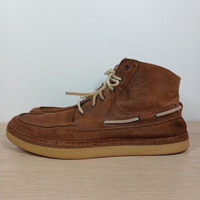 UGG Boots Mens 12 Brown Leather Chukka Lace Up Moc Toe Casual Work Boots