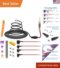 Effortless Installation 13FT Radar Detector Hardwire Set - Versatile RJ11 Access