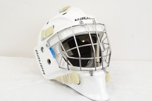 Bauer Profile 950 Cert. Straight Bar Goalie Mask Senior Small White (0612-823)