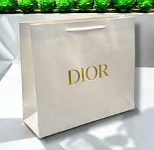 New Christian Dior CD Luxury White Med Shopping Gift Bag 12.75  x 11  x 4  