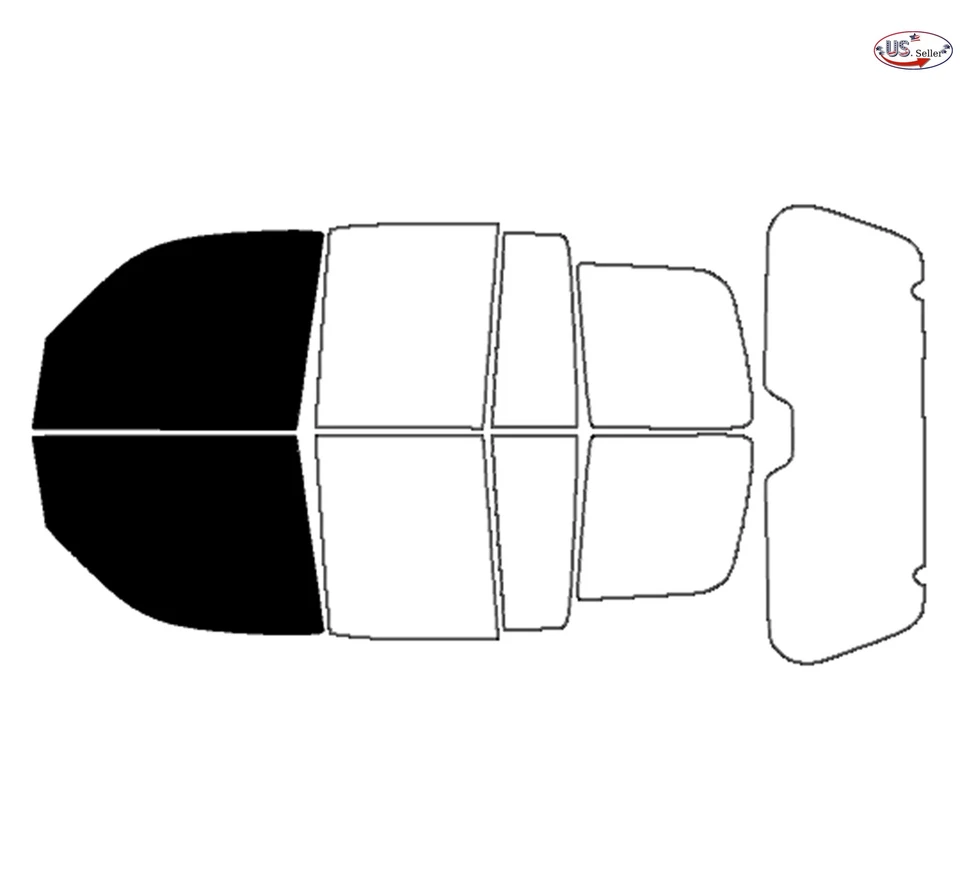 Kit de película de tinte de ventana de 2 capas precortada personalizada computarizada para Jeep Liberty 2002-2007 Foto 2 de 4