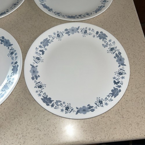 CORELLE " THE PIONEER WOMAN " 10 1/4" EVIE - BLUE DINNER PLATE'S SET OF 4 - Picture 2 of 11