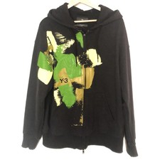 Y-3 - Black Light Green Multi Men's Hoodie