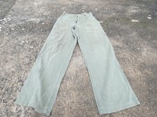 US ARMY WW2 Pantalon HBT Model Boutons Cousu Matriculé