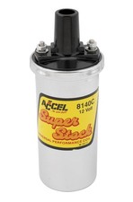 Accel Ignition Coil Superstock Canister Round Oil-filled Chrome 42000 V Each Accel Ignition Coil Superstock Canister Round Oil-filled Chrome 42000 V Each