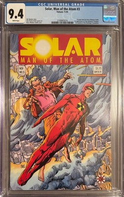 Solar Man of the Atom (1991) #3 CGC 9.4 - 1st App Harbinger, Harada...