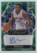 2024-25 Panini Mosaic Scripts Green Ice Prizm Percy Miller #MS-PMT Auto 0z9a