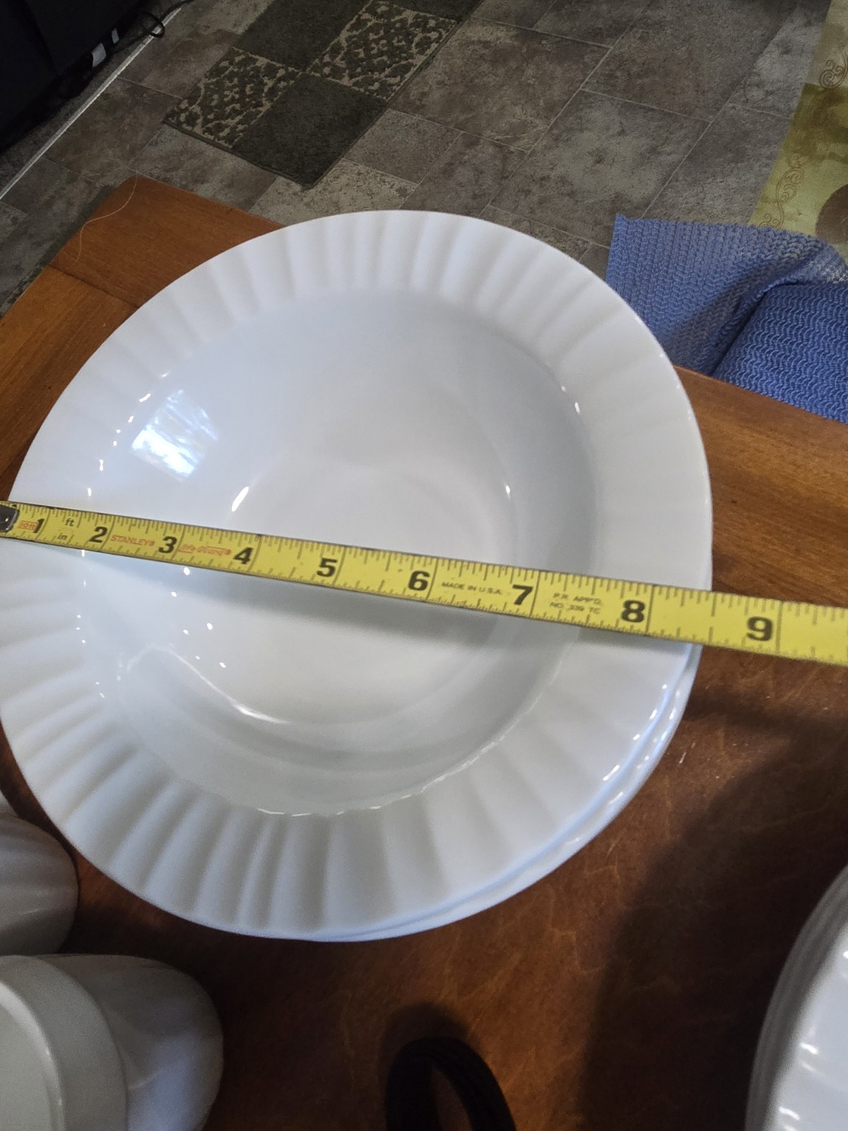 CorningWare Tableware FRENCH WHITE Stoneware 4 PC. Place Setting