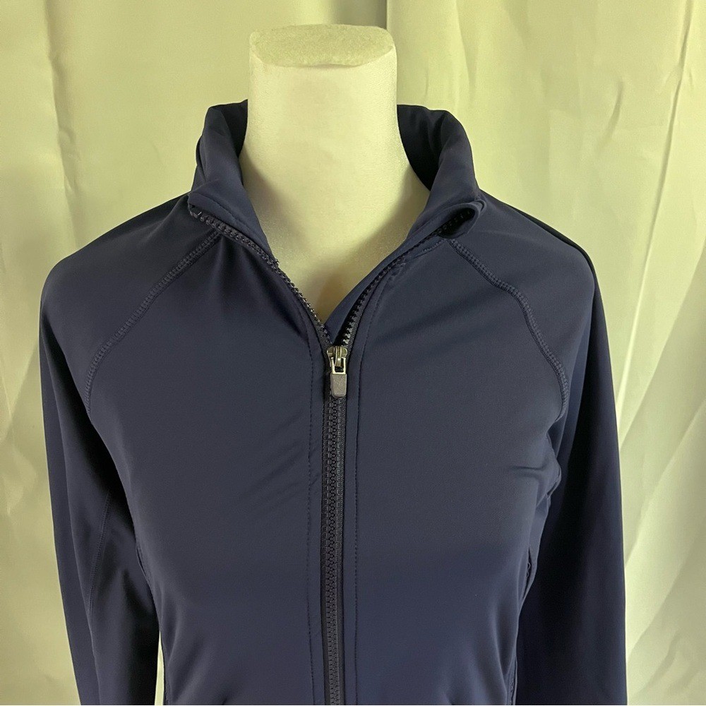 Fabletics Purple Zip-Up Athletic Jacket with Coll… - image 3