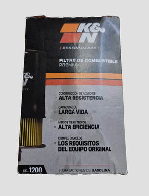 K&N Gasoline Fuel Filter High Performance Premium Engine - PF-1200 *NEW IN BOX*