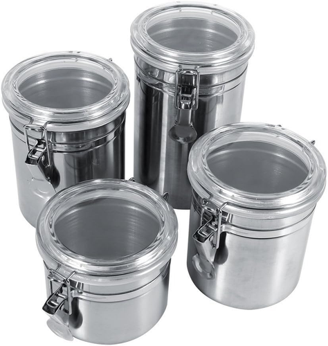 Contenitore Contenitore Di Stoccaggio per Alimenti in Acciaio Inox Impermeabile - Foto 12 di 13