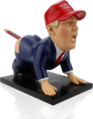 Donald Trump Pen Holder - Donald Trump Merchandise. Funny Gifts for Men, White E