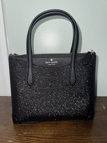 Kate Spade Glitter Small Black Tote - Picture 1 of 4