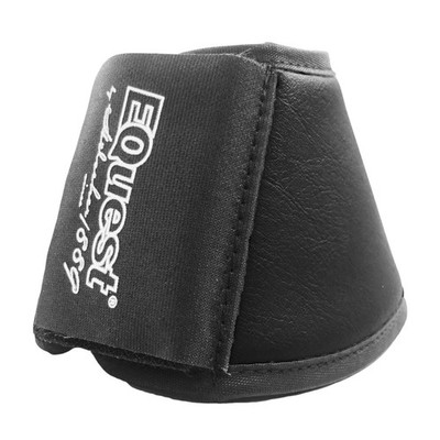 EQuest Hufglocke Waschleder, Premium Schutz für Pferde, 2er Set - Schwarz, S