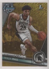 2023-24 Bowman U Chrome Gold Shimmer Refractor 25/50 Malik Hall #55 0zj6